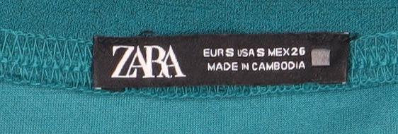Zara Women’s Green Puff Sleeve T-Shirt Dress Size 8