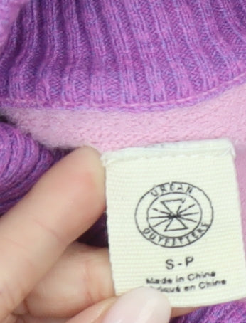 Urban Outfitters Women’s Pink Purple High Neck Pullover Jumper Size S