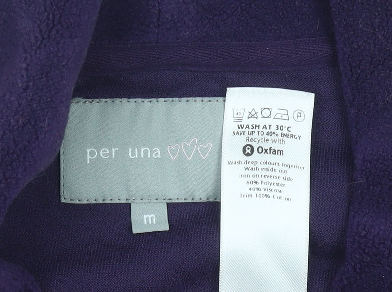 Marks & Spencer Women’s Purple Velour Cowl Neck Sweatshirt M