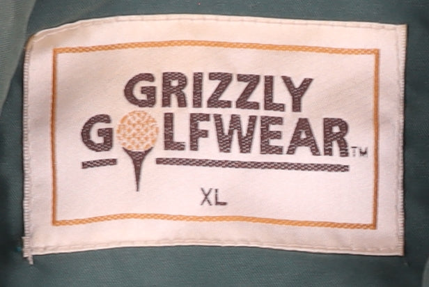 Grizzly Golfwear Men’s Green XL Jacket Microfibre Lined Sportswear