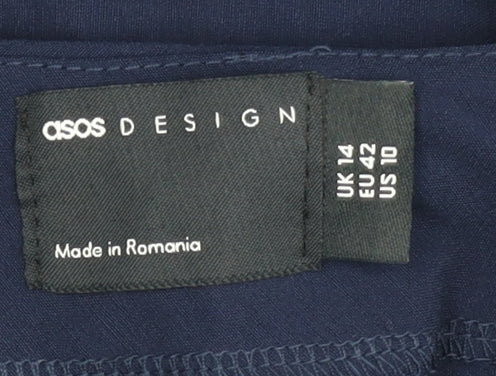 Additional view of ASOS Women’s Blue One Shoulder Bodycon Dress UK 14 Party Cocktail