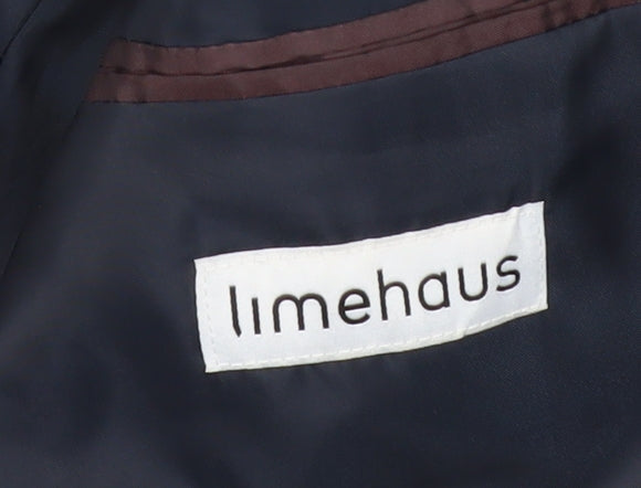 Limehaus Men's Grey Suit Jacket 42R Regular Fit Two-Button