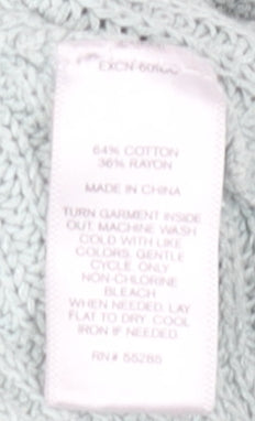 Express Women’s Grey Knit Pullover Jumper Size S Long Sleeve