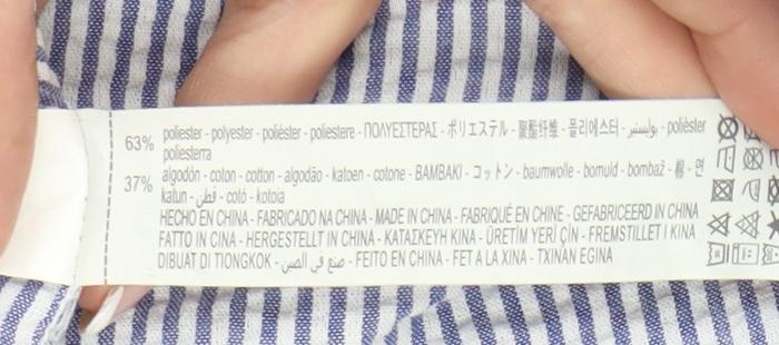 Oysho Women’s Blue Striped Shirt Dress S Short Sleeve Casual