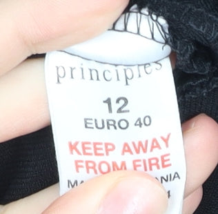 Principles Women Black Size 12 Dress Pants Trousers Workwear