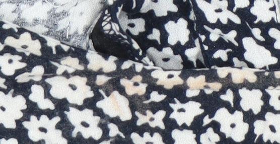 Additional view of ESPRIT Women’s Blue Floral Blouse M 3/4 Sleeve Viscose