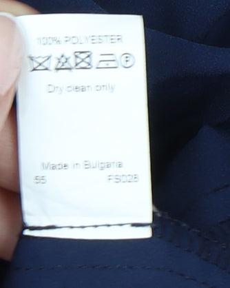 River Island Women’s Blue Size 10 Classic Zip Jacket Workwear