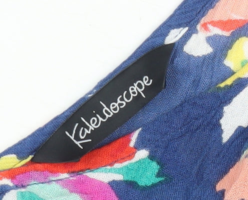 Kaleidoscope Womens Multicoloured Floral Viscose Blouse UK 10