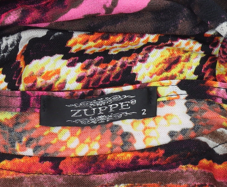 Zuppe Women’s Multicoloured Animal Print Bodycon Midi Dress Size 2