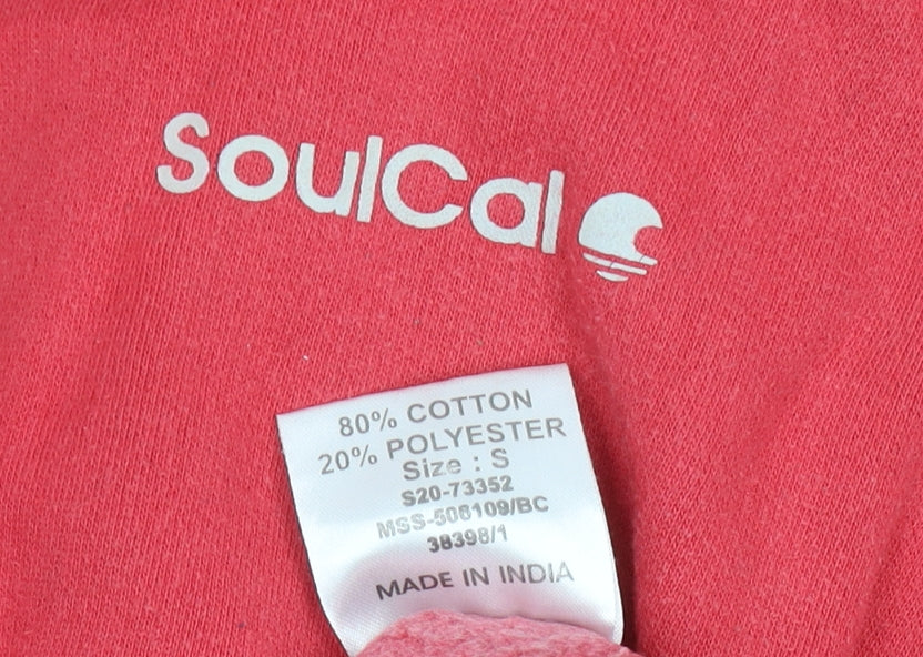 SoulCal Men’s Red Pullover Hoodie Size S Hooded Sweatshirt