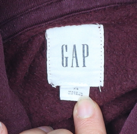 Gap Men’s Red Pullover Hoodie XS Cotton Blend Fleece