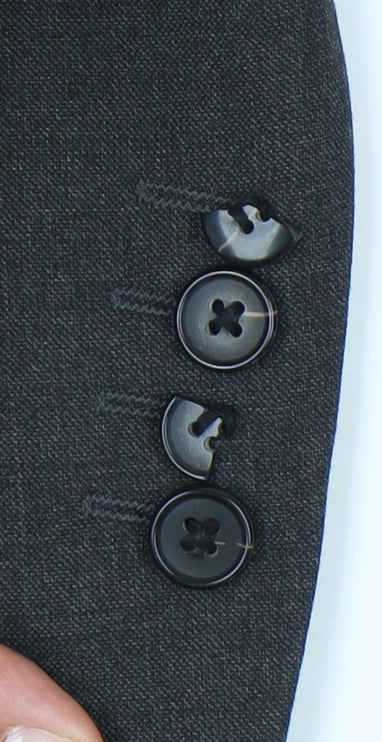 Marks & Spencer Men's Black Blazer 38 Chest Regular M Single-Breasted