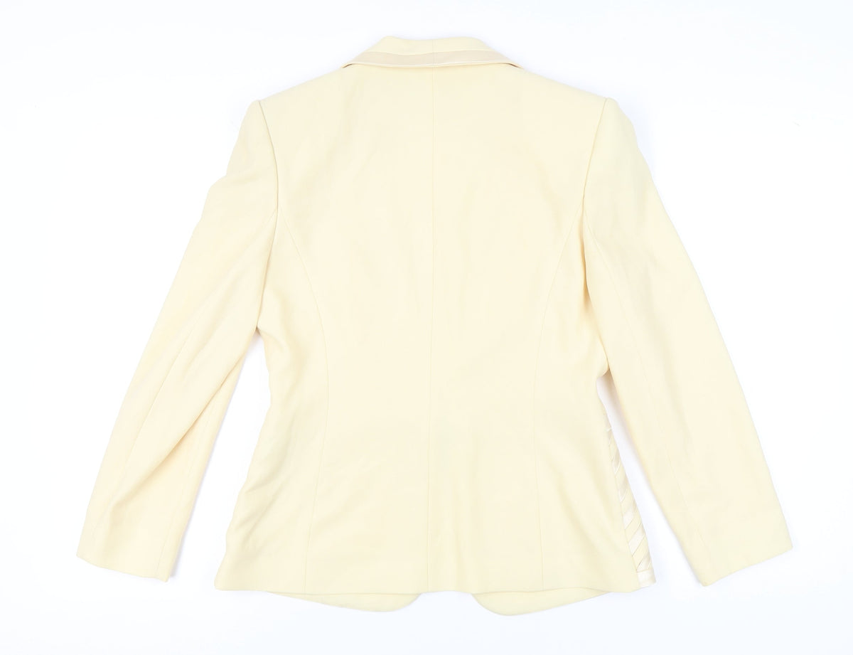 Ronald Joyce Occasion Wear Women's Ivory Blazer Jacket Size 12