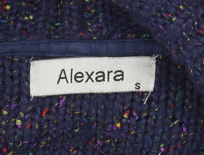 Alexara Women’s Blue Chunky Knit Long Sleeve Cardigan Size S