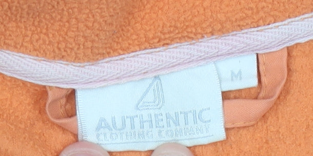 Authentic Women’s Orange Fleece Jacket Size M