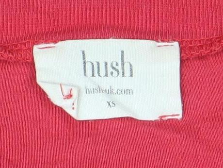Hush Women’s Red XS Long Sleeve Cotton Jersey Crew Neck Top