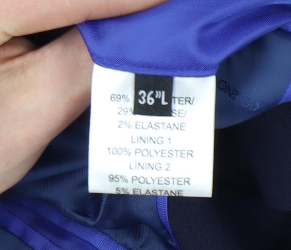 ONESIX5IVE Men’s Blue Slim Fit Blazer Jacket 36L