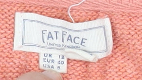FatFace Womens Orange Size 12 Cotton Knit Tank Top