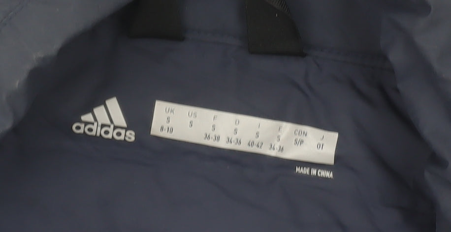 Additional view of Adidas women’s blue puffer jacket uk 8-10 lightweight insulated coat