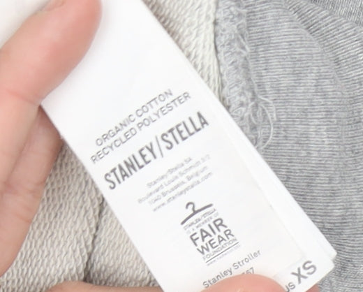 Stanley/Stella Men's Grey XS Pullover Sweatshirt HGTE Logo