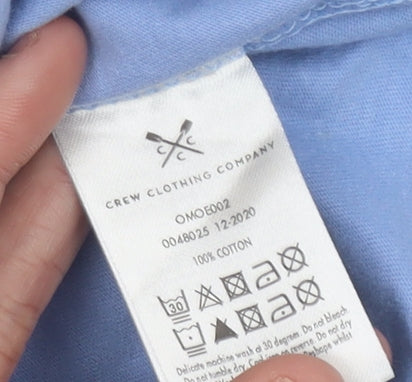 Crew Clothing Men's Blue Small Regular Fit Cotton T-Shirt