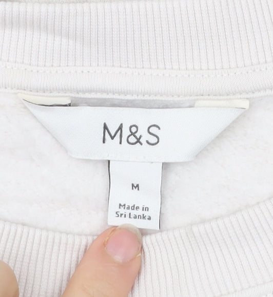 Marks & Spencer Men’s Ivory M Pullover Sweatshirt Regular Fit