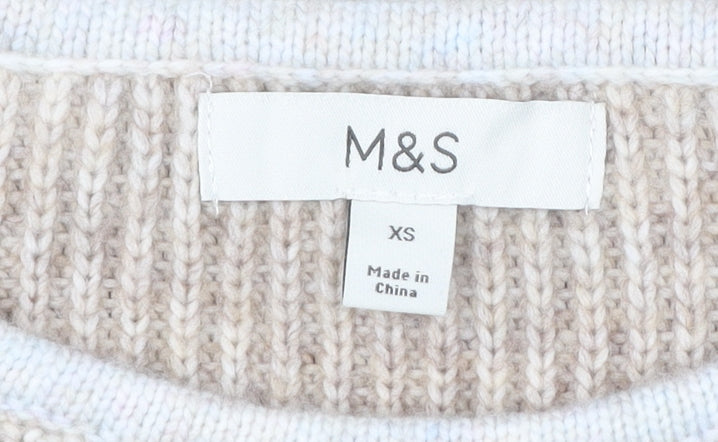 Marks & Spencer Womens Multicoloured XS Pullover Jumper Knitwear
