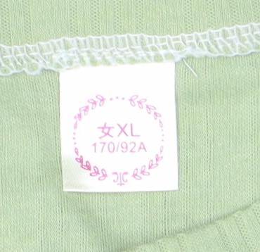 Women’s Green White Avocado Print XL Cotton Short Sleeve T-Shirt
