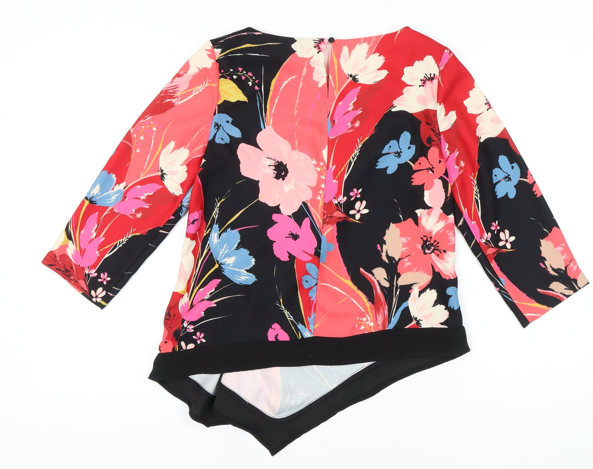 Monsoon Women’s Multicoloured Floral Blouse UK 12 Tunic Style