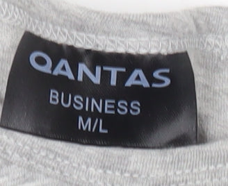 Qantas Men’s Grey Long Sleeve Graphic Travel Shirt Size L