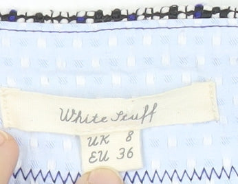 White Stuff Women’s Blue Geometric Pencil Skirt Size 8