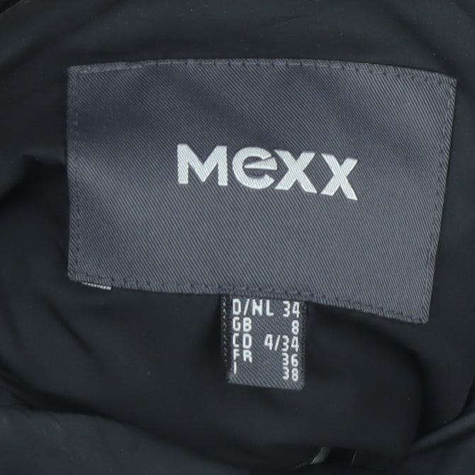 Mexx Womens Black Size 8 Mid-Length Hooded Puffer Jacket