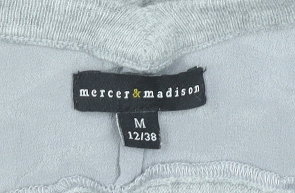 Mercer & Madison Womens Grey V-Neck Pullover Jumper Size 12 M