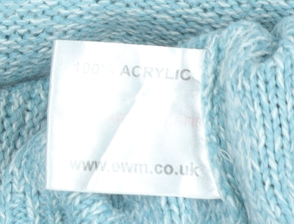 Isle Women’s Blue Cable-Knit Pullover Jumper Size 16