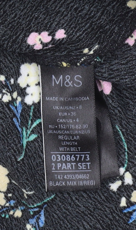 Marks & Spencer Women’s Multicoloured Floral Shift Dress Size 8