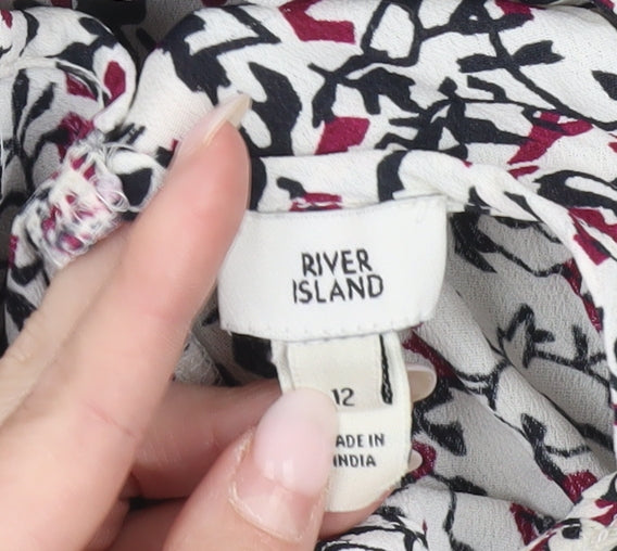 River Island Women’s Multicoloured Floral Slip Dress Size 12 Midi