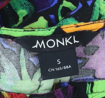 Monki Women’s Multicoloured Floral Strapless Short Dress Size S