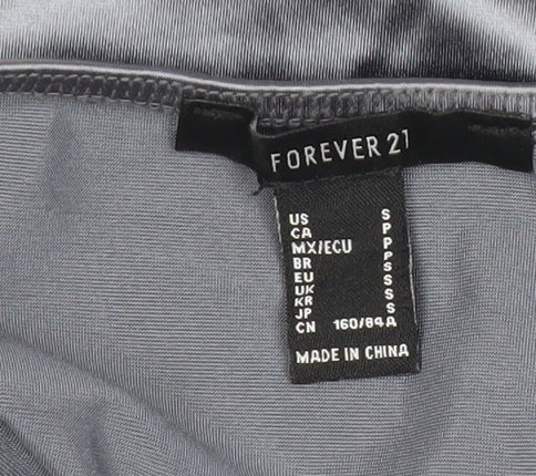 Forever 21 Women’s Grey Bodycon Midi Party Dress Size S Halter