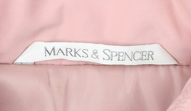 Marks & Spencer Women’s Pink Size 14 Puffer Coat Jacket