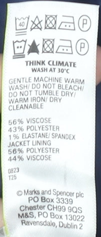 Marks & Spencer Men’s Grey Blazer Jacket 44 Chest 2XL Regular Fit