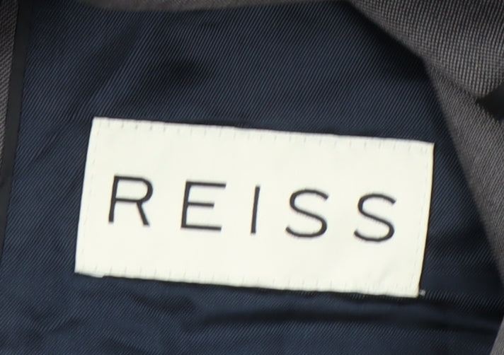 Reiss Men's Grey Slim Fit 38 Chest 32 Waist Two Button Blazer
