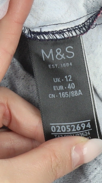 Marks & Spencer Womens Multicoloured Floral Viscose Blouse UK12