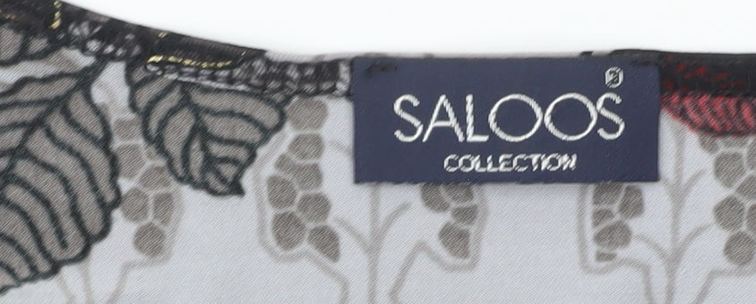 Saloos Women’s Multicoloured Floral Wrap Blouse Size L