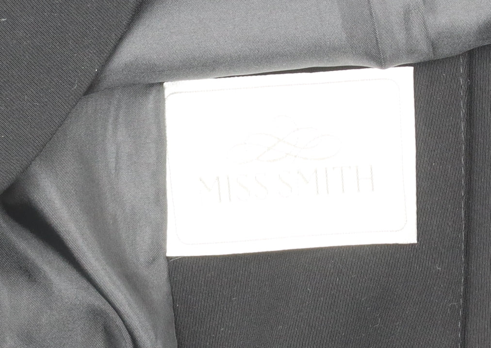 Miss Smith Womens Black Size 16 Single-Breasted Suit Jacket