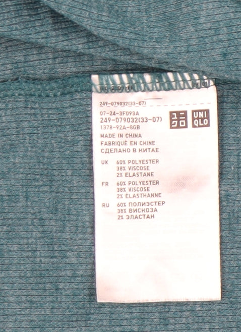 Uniqlo Women’s Green S Cardigan Lightweight Long Sleeve Open Front