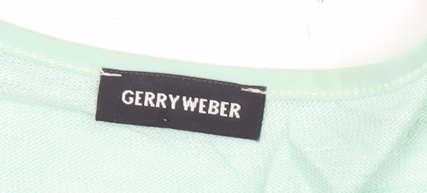 Gerry Weber Womens Green Floral Print T-Shirt Size 12