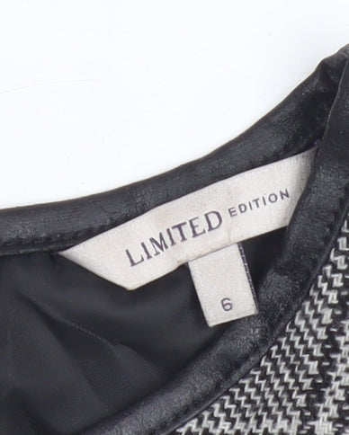 Marks & Spencer Women’s Grey Check Shift Dress Size 6
