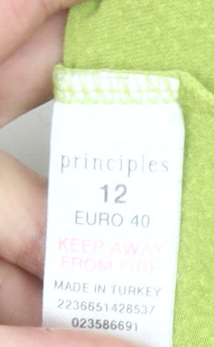 Principles Women’s Green Shift Dress Size 12 Knee Length Sleeveless