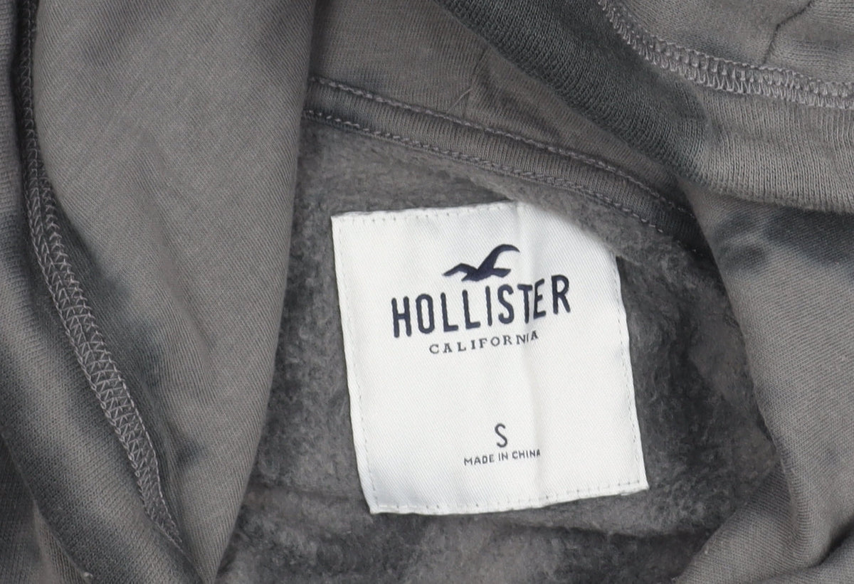 Hollister Unisex Grey Tie Dye Pullover Hoodie S Kindness Graphic