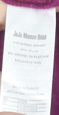 JoJo Maman Bébé Women’s Purple Tank Top Sleeveless L Viscose Blend